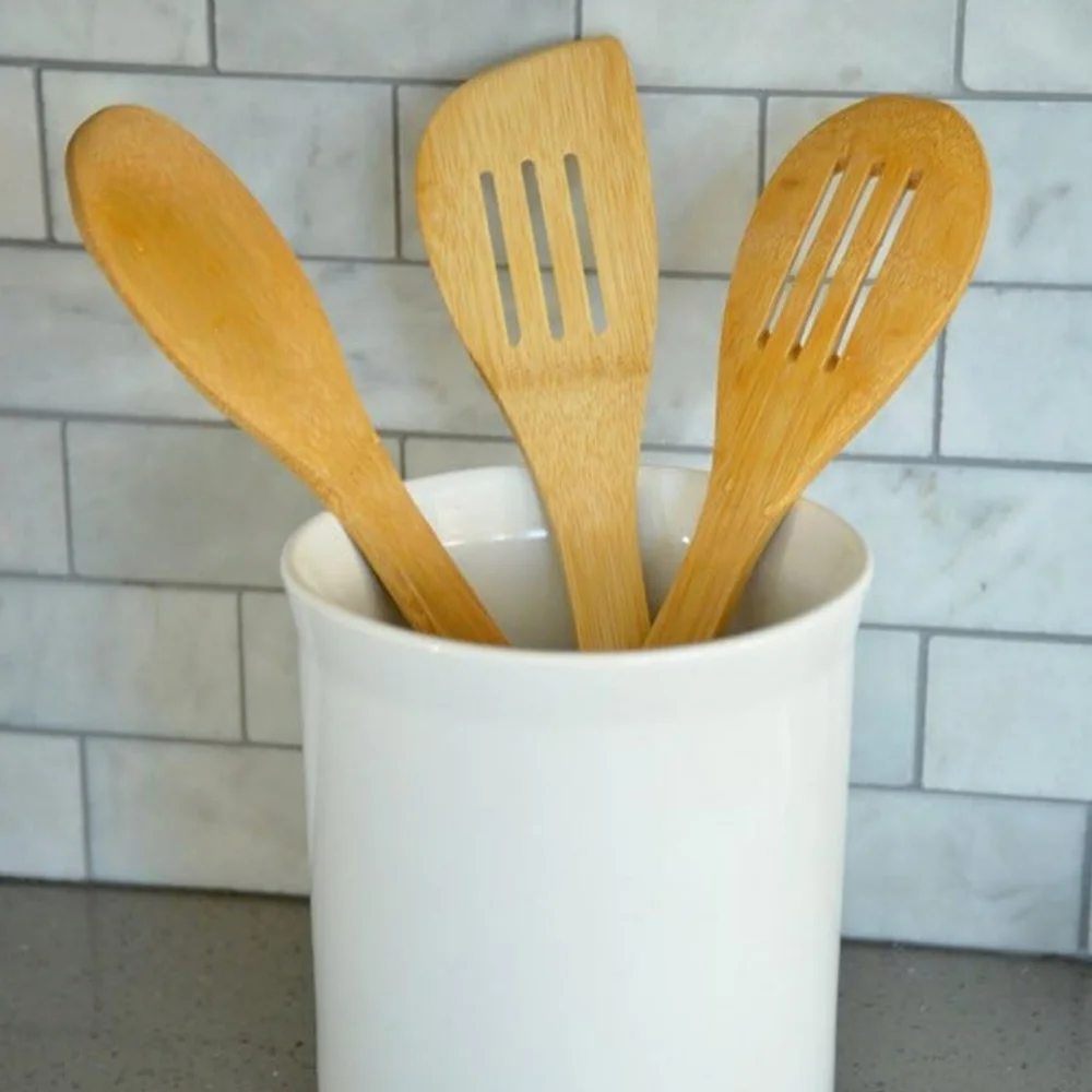 NWT Evriholder 3-Pack Bamboo Kitchen Utensils